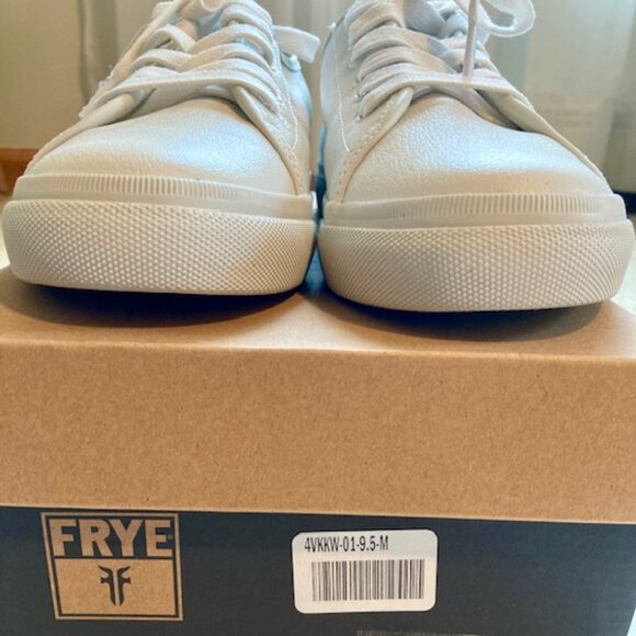 New with Tags Frye Company Womens size 9.5 Gia White Leather Sneakers FRYE - Picture 1 of 7